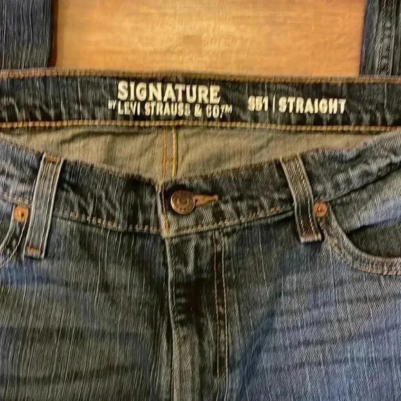 Signature Levi Strauss S51 Straight Faded  Men’s 38x30 Jeans - Picture 6 of 8